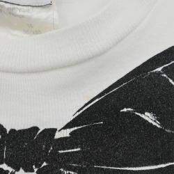 Pre Owned تي شيرت شانيل أبيض 16 مقاس متوسط