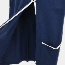 Pre Owned Chanel Sleeveless Top Navy Size M