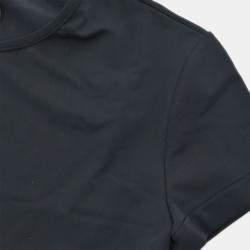 Pre Owned Chanel Cropped T-shirt Top Black Size M