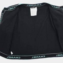 مملوكة مسبقًا Chanel Ensemble Cardigan Short Sleeve Top Black Size L