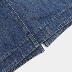 Pre Owned Chanel Denim Skirt Blue 08P #36