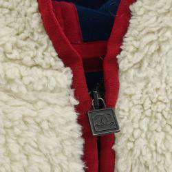 Pre Owned Chanel Sport Line Zip Up Jacket Off-white FR 36