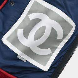 Pre Owned Chanel Sport Line Zip Up Jacket Off-white FR 36
