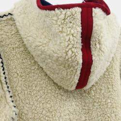 Pre Owned Chanel Sport Line Zip Up Jacket Off-white FR 36