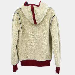 Pre Owned Chanel Sport Line Zip Up Jacket Off-white FR 36