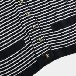 Pre Owned Chanel Short Sleeve Cardigan Black #38