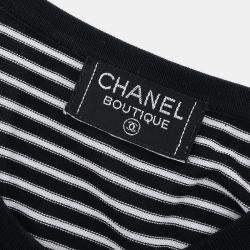 Pre Owned Chanel Short Sleeve Cardigan Black #38
