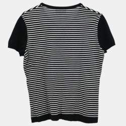 Pre Owned Chanel Short Sleeve Cardigan Black #38