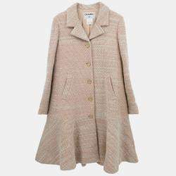 Pre Owned Chanel Single Breasted Coat Pink 01A #38