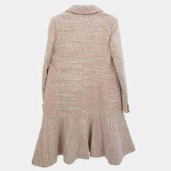 Pre Owned Chanel Single Breasted Coat Pink 01A #38