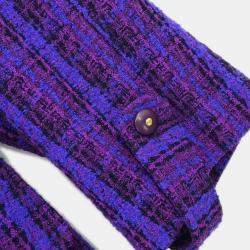Pre Owned Chanel Jacket Coat Purple 95A #42