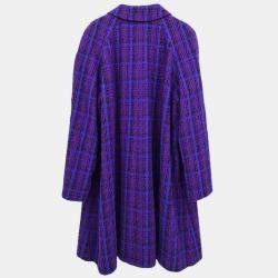 Pre Owned Chanel Jacket Coat Purple 95A #42