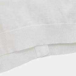 Pre Owned Chanel Short Sleeve Cardigan White #36