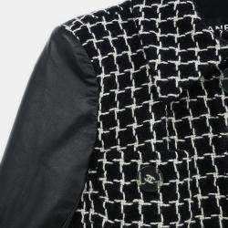 Pre Owned Chanel Single Breasted Jacket Black #36