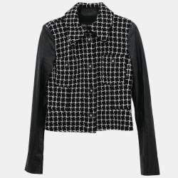Pre Owned Chanel Single Breasted Jacket Black #36