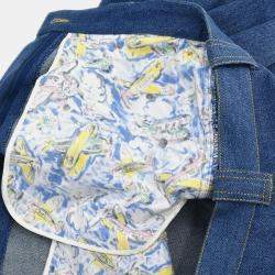 Pre Owned Chanel Long Denim Pants Blue 02839 #38