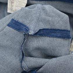 Pre Owned Chanel Long Denim Pants Blue 02839 #38