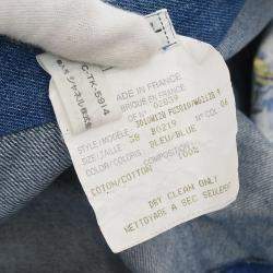 Pre Owned Chanel Long Denim Pants Blue 02839 #38