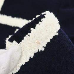 Pre Owned Chanel Collarless Jacket Navy 95C #44