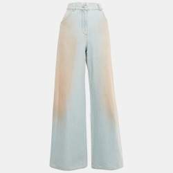 Pre Owned Chanel Blue Denim Flared Jeans M/Waist 26"