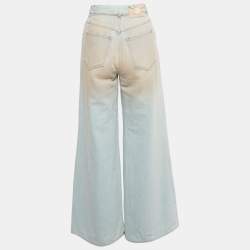 Pre Owned Chanel Blue Denim Flared Jeans M/Waist 26"
