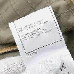 Pre Owned Chanel Zip Up Short Sleeve Jacket Gray 05C #42