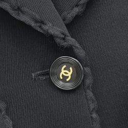 Pre Owned Chanel Setup Jacket Pants Black FR 38