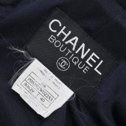 Pre Owned Chanel Coat Black FR 40
