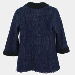 مملوكة مسبقًا Chanel Single Breasted Jacket Navy FR 34