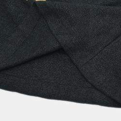 Pre Owned Chanel Setup Suit Cropped Top Pants Skirt Black #34