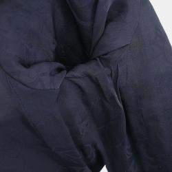 Pre Owned Chanel Single Breasted Jacket Navy #38