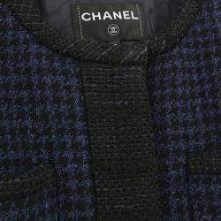 Pre Owned Chanel Single Breasted Jacket Navy #38