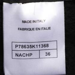 Pre Owned Chanel Black Cotton Knit Belted Shorts S