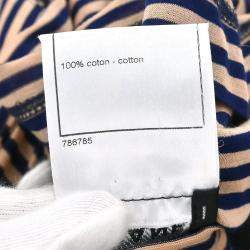 Pre Owned Chanel Sleeveless Tank Top Navy Pink #36