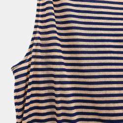 Pre Owned Chanel Sleeveless Tank Top Navy Pink #36