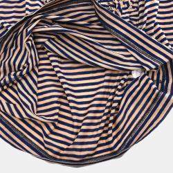 Pre Owned Chanel Sleeveless Tank Top Navy Pink #36