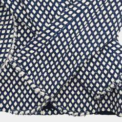 Pre Owned Chanel Single Breasted Jacket Navy 08P #38