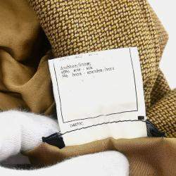 Pre Owned Chanel Single Breasted Jacket Brown #40