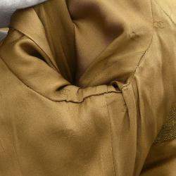 Pre Owned Chanel Single Breasted Jacket Brown #40