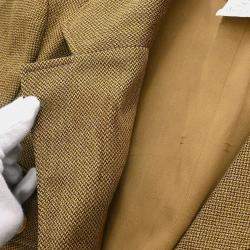 Pre Owned Chanel Single Breasted Jacket Brown #40