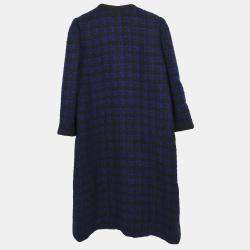 Pre Owned Chanel Single Breasted Jacket Navy #38