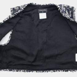 Pre Owned Chanel Ensemble Jacket Vest Black #40