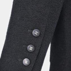 Pre Owned Chanel Setup Suit Jacket Skirt Black #40