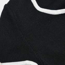 Pre Owned Chanel Short Sleeve Top Black #36