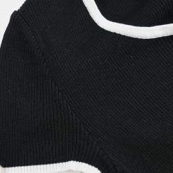 Pre Owned Chanel Short Sleeve Top Black #36