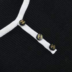 Pre Owned Chanel Short Sleeve Top Black #36