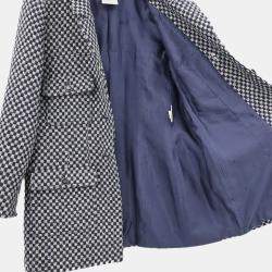 Pre Owned Chanel Single Breasted Jacket Navy #40