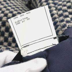 Pre Owned Chanel Single Breasted Jacket Navy #40