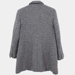 Pre Owned Chanel Single Breasted Jacket Navy #40