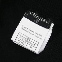 Pre Owned Chanel Short Sleeve Dress Black #38